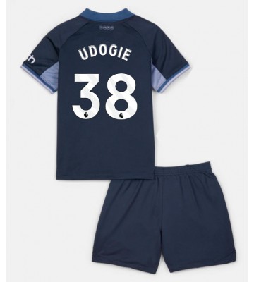 Tottenham Hotspur Destiny Udogie #38 Udebanesæt Børn 2023-24 Kort ærmer (+ korte bukser)